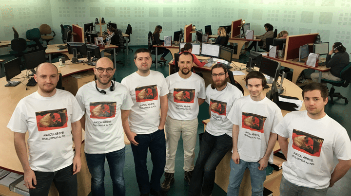 L'équipe informatique d'Absys dans le centre d'appels